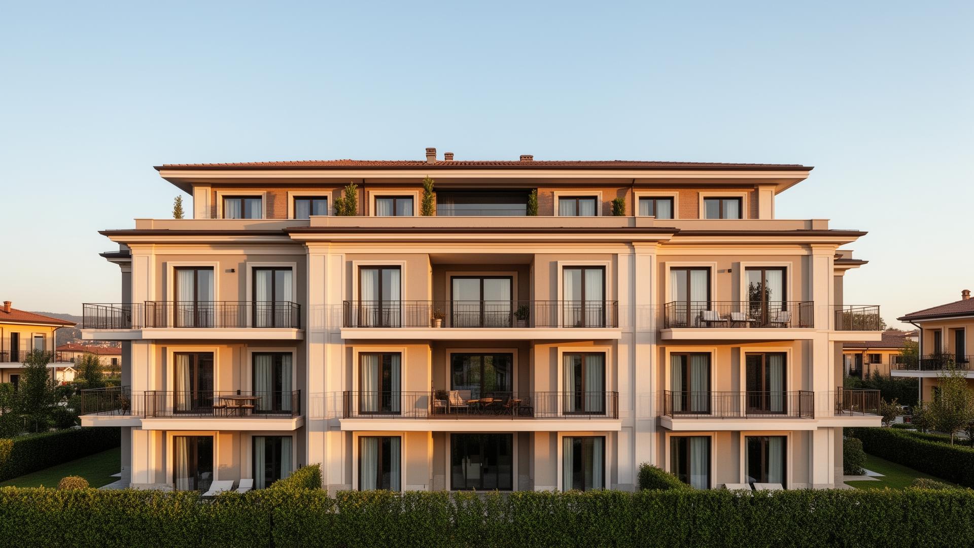 Edificio condominiale moderno gestito dallo studio